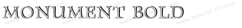 monument bold字体转换